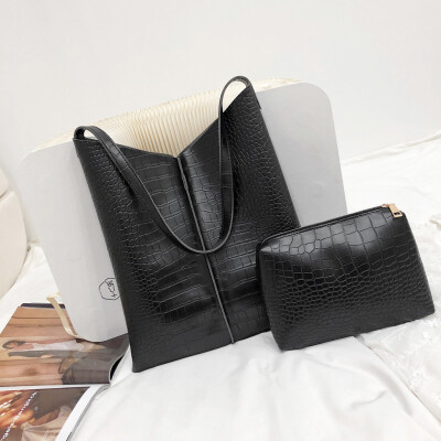 

Tailored 2Pcs Fashion Women Alligator Leather Crossbody Bags Messenger Handle Bag