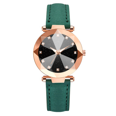 

Diamond dial dial prismatic ladies watch fashion trend watch
