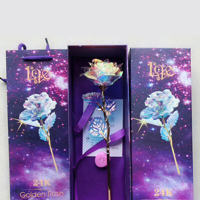 

Luminous PVC Rose Flower With Love Base Stand Valentines Mothers Day Gifts Set