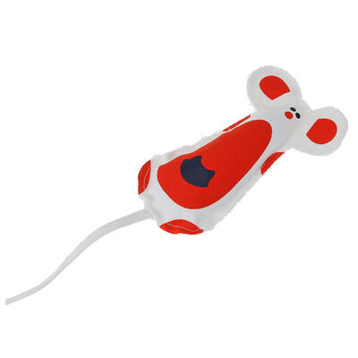 

Cat Canvas Mouse Sound Toys Catmint Catnip Squeaky Pet Chew Interactive Toy