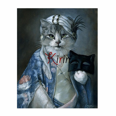

kirin show 5D Diy Diamond Mosaic Cat New Style Diamond Embroidery of Rhinestones for Living Room Relative Gifts