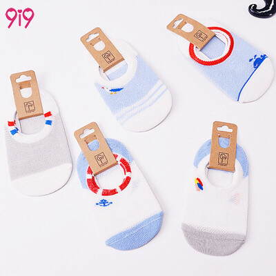 

9i9 long love long baby socks children spring&autumn breathable socks student socks 5 pairs of 1800320 naval wind