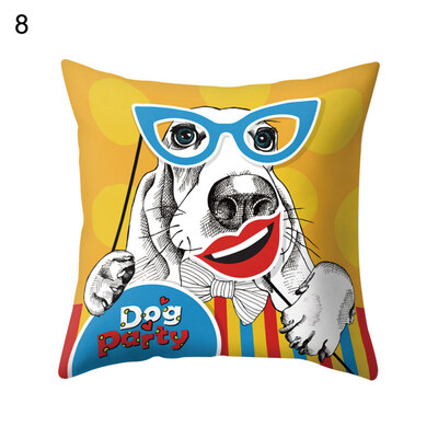 

Cute Dog Cat Pig Rabbit Throw Pillow Case Cushion Cover Sofa Bed Car Cafe Decor