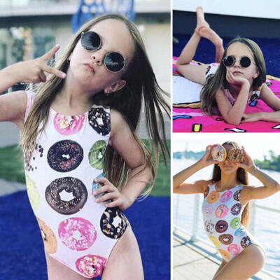 

Kids Baby Girls Toddler Donut Swimsuit Swimwear Bathing Suit Bikini Tankini 1-6T