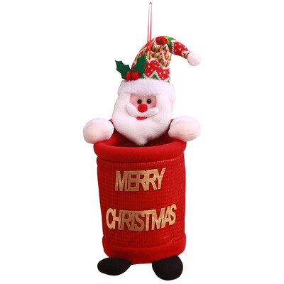 

Christmas Santa Claus Snowman Creative Cartoon Trash Can Rubbish Storage Bag Kit