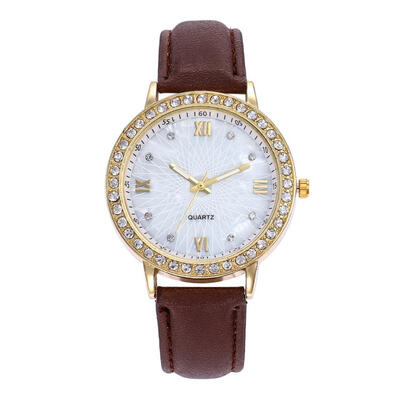 

Leather Stainless Steel Sport Womens quartz Watch Simple Fashionable Business Temperament Beautiful Ladies WristWatch 2018 D