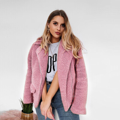 

Roseonmyhand Women Open Front Cardigan Jacket Faux Fur Coat Warm Winter Overcoat Outercoat