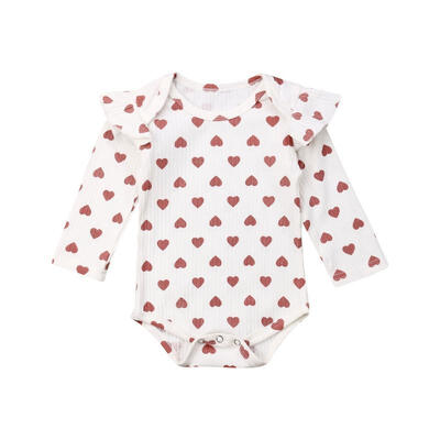 

Cute Baby Girl Clothes Ruffle Long Sleeve Romper Jumpsuit Outfit
