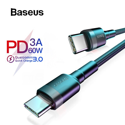 

Baseus PD 30 60W Type-c To C USB Cable for Huawei Xiaomi QC 40 quick Charging Cable for Macbook Support data transmission