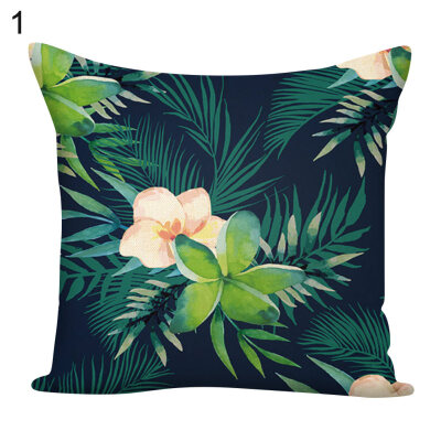 

Flower Green Plants Square Throw Pillow Case Cushion Cover Sofa Bed Car Decor