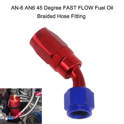 

AN-6 AN6 45 Degree FAST FLOW Fuel Oil Braided Hose Fitting