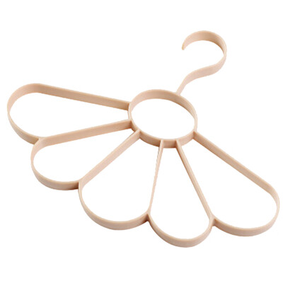 

5 Holes Flocking Anti-slip Hanger Hanging tie Scarves