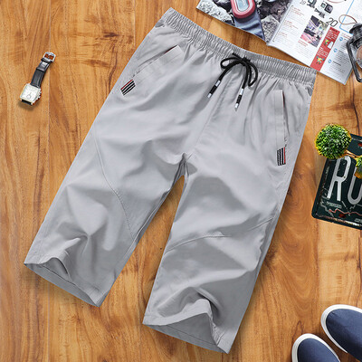 

Tailored Mens Outdoor Fast-drying Slim Recreational Sports Capri Pants Beach Trousers