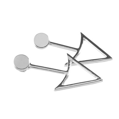 

European Style Fashion Simple Women Geometric Triangle Earrings
