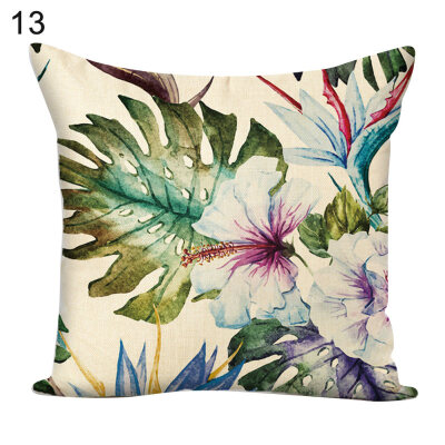 

Flower Green Plants Square Throw Pillow Case Cushion Cover Sofa Bed Car Decor