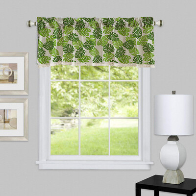 

Gobestart Valance Curtains Extra Wide&Short Window Treatment Kitchen Living Bathroom