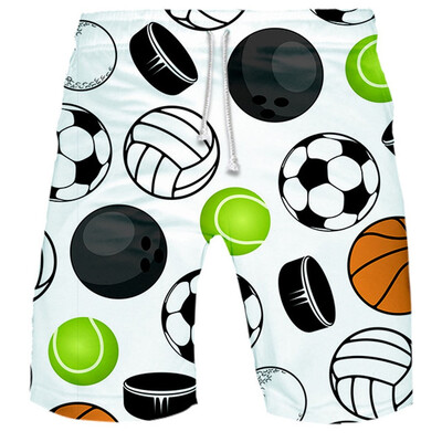 

Gobestart Mens Casual Loose Shorts Sport Outdoor Pants New Style 3D Printing Trousers