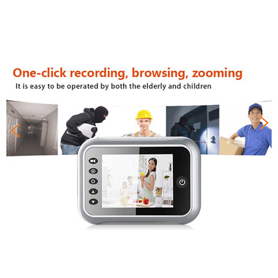 

〖Follure〗LCD 35 Inch Color Electronic Display door Doorbell Viewer Night Peephole Camer