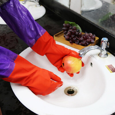 

Greensen One Pair Of Long Warm Latex Washing Gloves Waterproof For Winter Househeld Kitchen Cleaning Hot