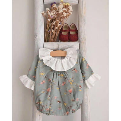 

Newborn Kids Baby Girl Lace Long Sleeve Romper Bodysuit Jumpsuit Outfits Clothes