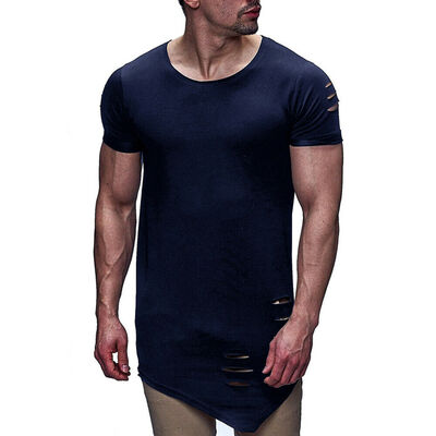 

Fashion Men Slim Fit Cotton Tops T-Shirt Short Sleeve Casual O-Neck Tee Shirt