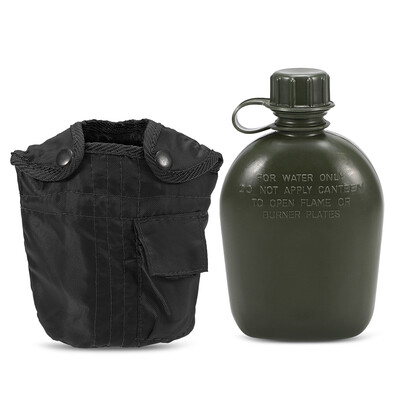 

Outdoor Military Canteen Bottle Camping Hiking Backpacking Survival Water Bottle Kettle with Cover