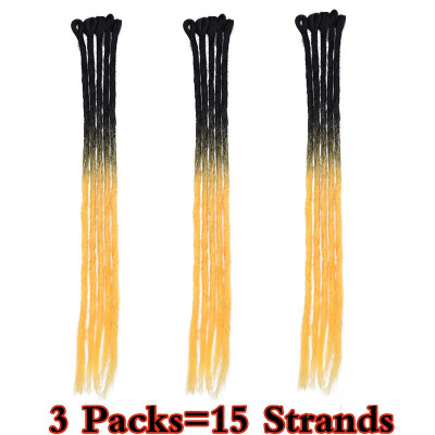 

Dreadlock Extension Ombre For Hip-Hop Synthetic Heat Resistant Crochet Braiding Hair Handmade Extension Twist Braiding For Women