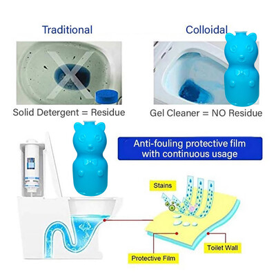 

〖Follure〗Automatic Toilet Cleaner Jar And Bathroom Clean Natural Plant Smell 2PC