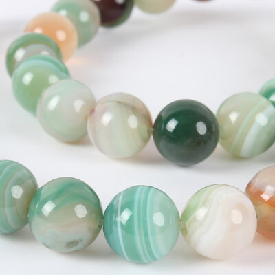 

Natural Gemstone Agate Round Bead Strands Dyed DarkSeaGreen 10mm Hole 1mm about 38pcsstrand 1496