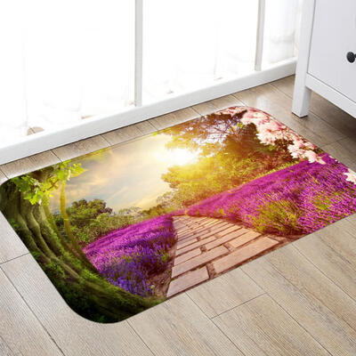 

Greensen Bathroom Landscape Printing Bath Door Mats Non-slip Water Absorpation Floor Pad 40 x 60cm