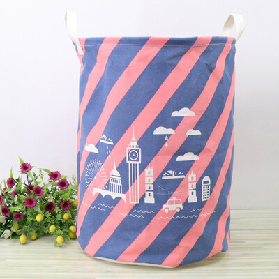 

〖Follure〗Waterproof Canvas Laundry Clothes Basket Storage Basket Folding Storage Box