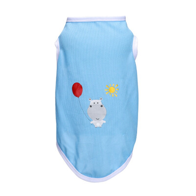 

Pet Spring Summer Costume Comfortable Breathable Cartoon Animals Sleeveless T-shirt For Dogs