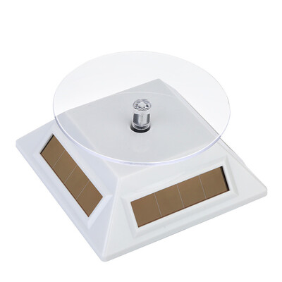 

〖Follure〗Solar 360° Turntable Rotating Showcase Jewelry Watch Display Stand Mount Holder