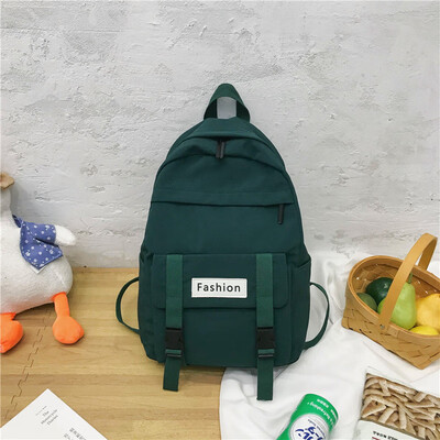 

Junior high school students double-shoulder bag Korean high-school ins high-capacity simple day system high-capacity