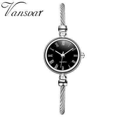 

Hot Selling Women Watche Silver Roman Numerals Dial Ladies Quartz Wristwatch Alloy Bracelet Strap Clock Relogio Feminino