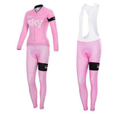 

2018 pro team Sky winter thermal fleece cycling jersey bicycle clothing set ropa ciclismo invierno MTB bike jersey bib pants kit