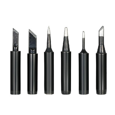 

6PCS Lead-free Copper Soldering Iron Tips Replacement 900M-T Solder Tip Welding Head for Hakko 936 SAIKE 909D 852 936D Soldering R