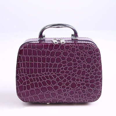 

Portable Women Stone Pattern Zipper Storage Cosmetics Bag Large Capacity Handbag