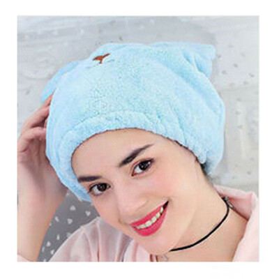 

Gobestart Cub cartoon dry hair cap strong hair quick-drying bag cute thick shower cap