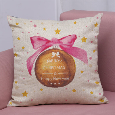 

Tailored New Christmas Cotton Linen Pillow Case Sofa Cushion Cover Home Decor