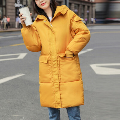 

Tailored Fashion Women Warm Slim Knee Length Thick Long Sleeve Blouse Loose Hoodie Coat