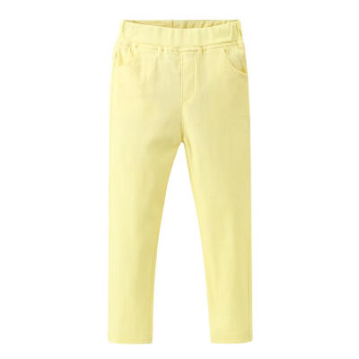 

Autumn Solid Color Children Elastic Casual Pants Cotton Bottoming Trousers