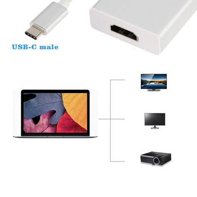 

USB 31 Type-C to HD 4K2K HDTV Hub Adapter CableDP Alt mode for New MacBook 12" Google Chromebook Pixel Nokia N1