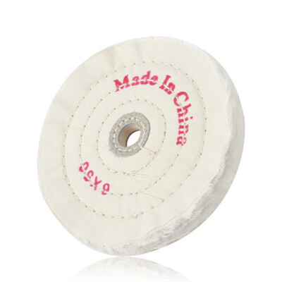 

6 Inch Cloth Buffing Polishing Wheel 12in Polish Grinder White Pad Flannel New
