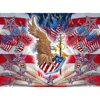 

5D DIY Full Drill Diamond Painting Eagle Cross Stitch Embroidery Mosaic Kit