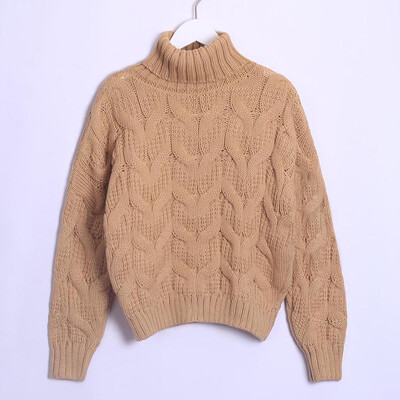 

Gobestart Womens Fashion Long Sleeve Cowl Neck Knitted Sweater Wrap Pullover Tops