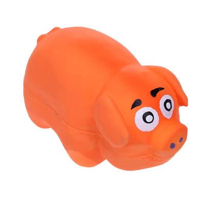 

Sound Anti Squeeze Bite Resistant Latex Pig Shape Pet Dog Molars Clean Toys