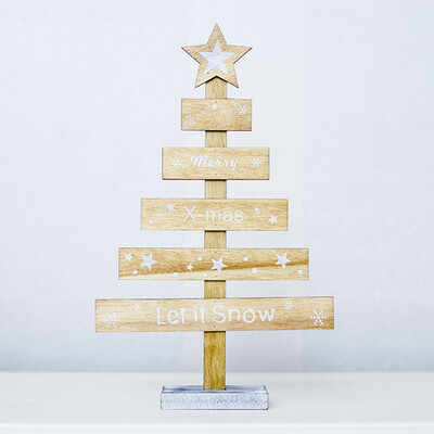

Holiday Christmas Wooden Pendants Xmas Tree Ornaments Home Hanging Decor Prop