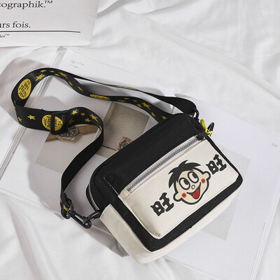 

Ins super fire Wangzi bag female 2019 new net red Korean version of the wild cute girl canvas shoulder Messenger bag