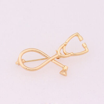 

Doctor Nurse Stethoscope Brooch Pins Physician Medical Student Graduation Jewelry Gifts Beauty